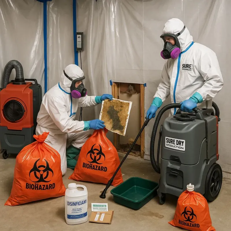 Contaminated Water Handling Protocols process in Myrtle Grove, NC